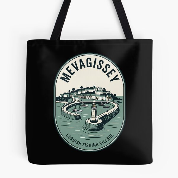 Item preview, Mevagissey Cornish Fishing Village Vintage Travel Emblem designed and sold by k3rstman1.