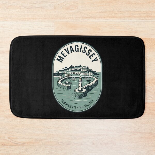Item preview, Mevagissey Cornish Fishing Village Vintage Travel Emblem designed and sold by k3rstman1.