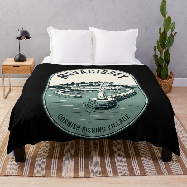 Item preview, Mevagissey Cornish Fishing Village Vintage Travel Emblem designed and sold by k3rstman1.