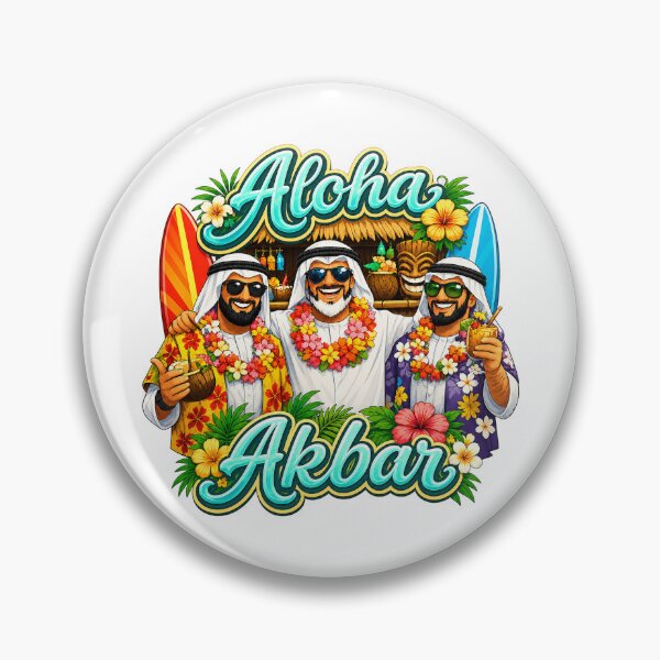 Item preview, Aloha Akbar Funny Arabian Tropical Holiday Party Design designed and sold by UrbanKangaroo.