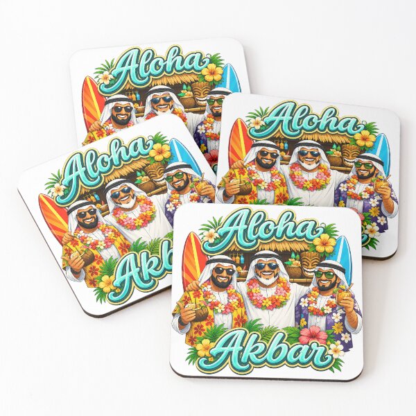 Item preview, Aloha Akbar Funny Arabian Tropical Holiday Party Design designed and sold by UrbanKangaroo.