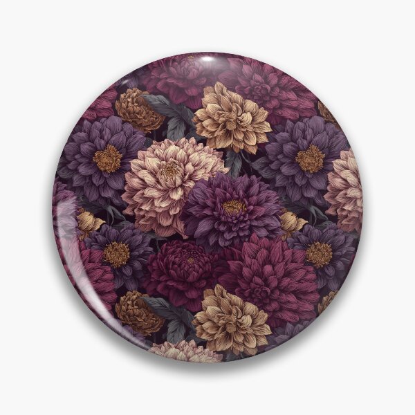 Item preview, Blooming Dahlias Texture  - Botanical Garden Pattern  - Gifts For Coworkers designed and sold by RoyalStarsPatts.