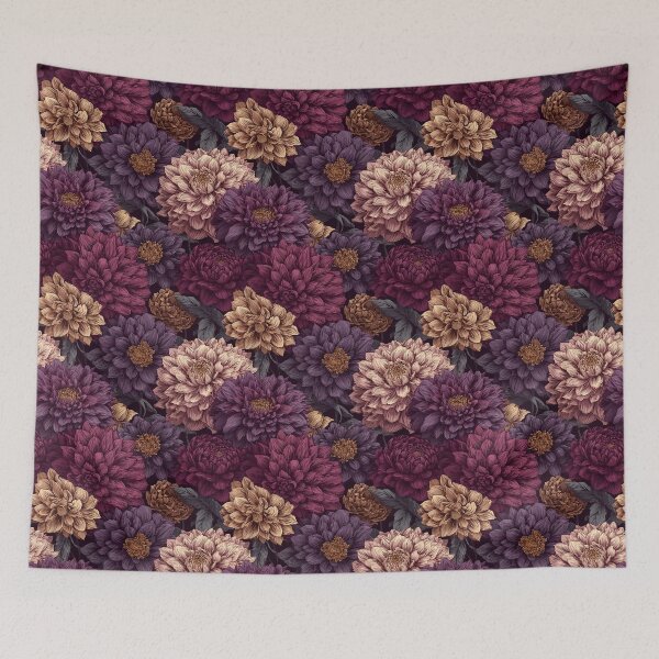 Item preview, Blooming Dahlias Texture  - Botanical Garden Pattern  - Gifts For Coworkers designed and sold by RoyalStarsPatts.