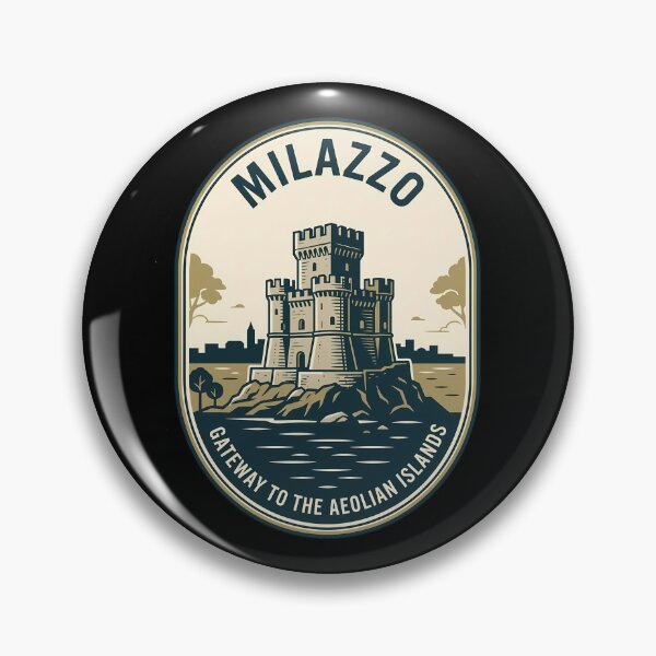 Item preview, Milazzo Sicily Vintage Travel Emblem Aeolian Islands designed and sold by k3rstman1.