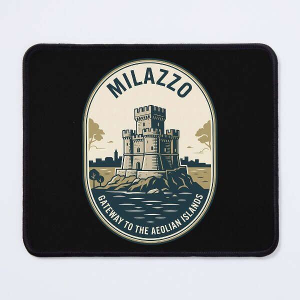 Item preview, Milazzo Sicily Vintage Travel Emblem Aeolian Islands designed and sold by k3rstman1.