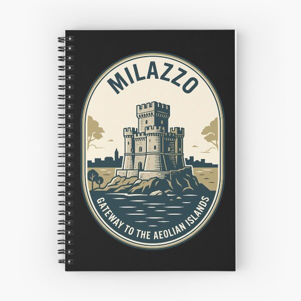 Item preview, Milazzo Sicily Vintage Travel Emblem Aeolian Islands designed and sold by k3rstman1.