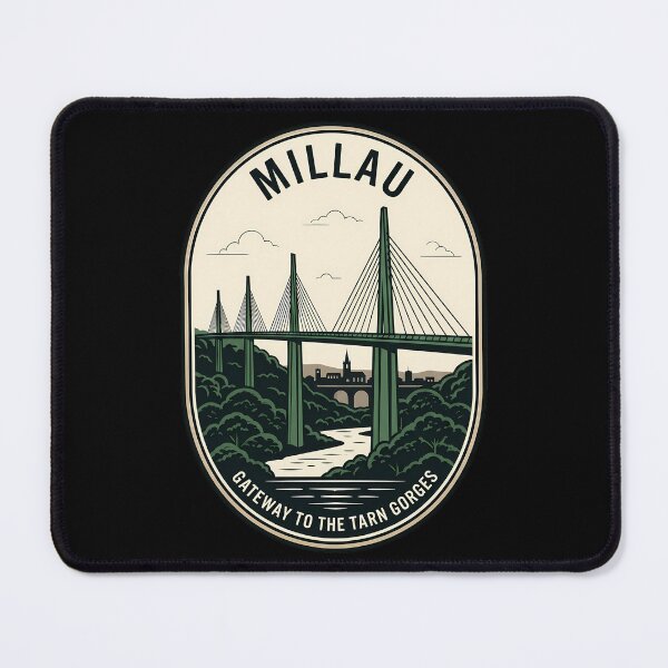Item preview, Millau Viaduct France Vintage Travel Emblem designed and sold by k3rstman1.