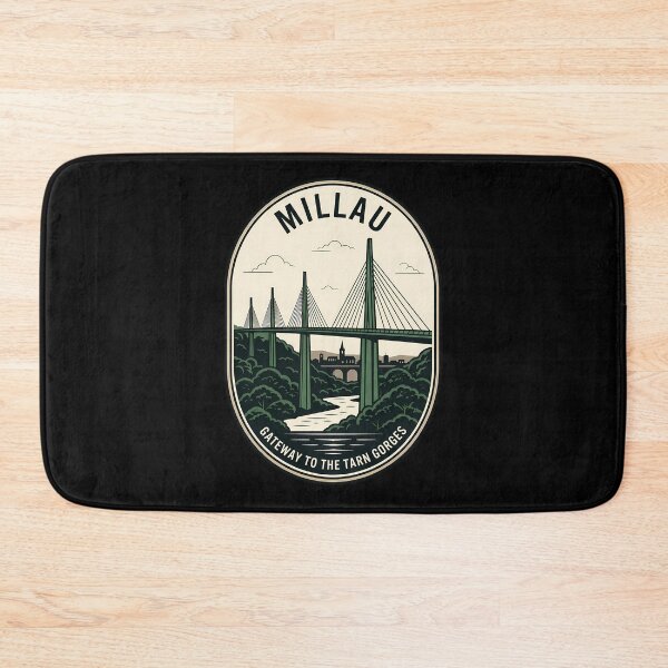 Item preview, Millau Viaduct France Vintage Travel Emblem designed and sold by k3rstman1.