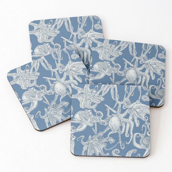 Item preview, just octopuses cobalt denim designed and sold by scrummy.