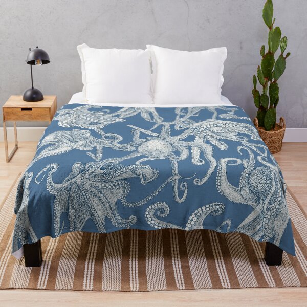 Item preview, just octopuses cobalt denim designed and sold by scrummy.
