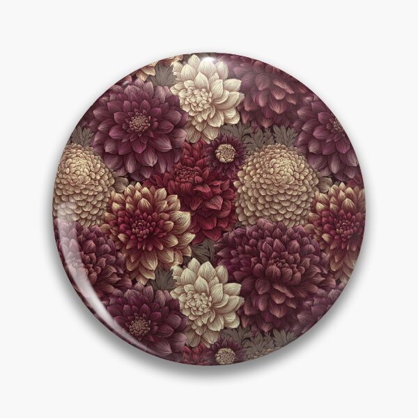 Item preview, Cute Dahlias Print  - Flower Bouquet Pattern  - Gifts For Dad designed and sold by RoyalStarsPatts.