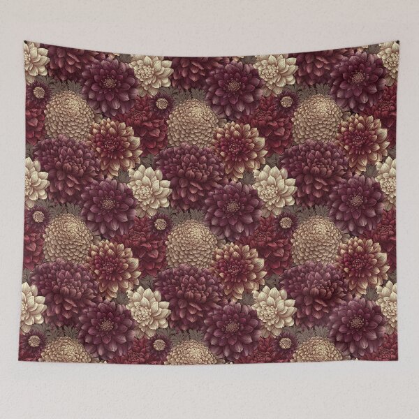 Item preview, Cute Dahlias Print  - Flower Bouquet Pattern  - Gifts For Dad designed and sold by RoyalStarsPatts.