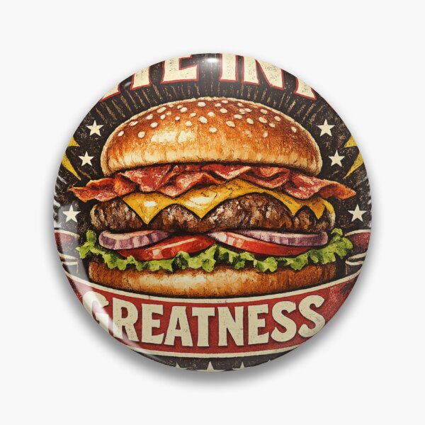 Item preview, Bitten Into Greatness: Achievement Excellence Burger Badge designed and sold by irfanshikh.