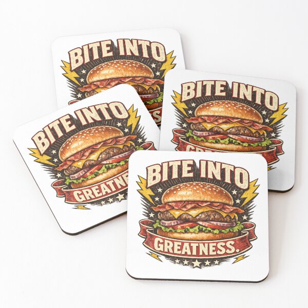 Item preview, Bitten Into Greatness: Achievement Excellence Burger Badge designed and sold by irfanshikh.