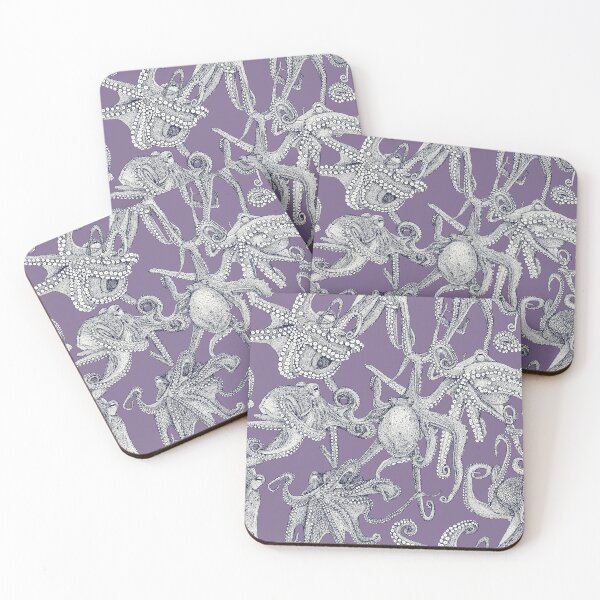 Item preview, just octopuses navy blue violet designed and sold by scrummy.