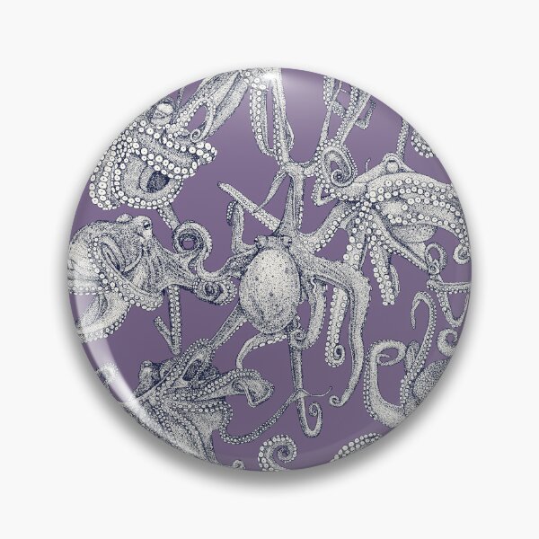 Item preview, just octopuses navy blue violet designed and sold by scrummy.