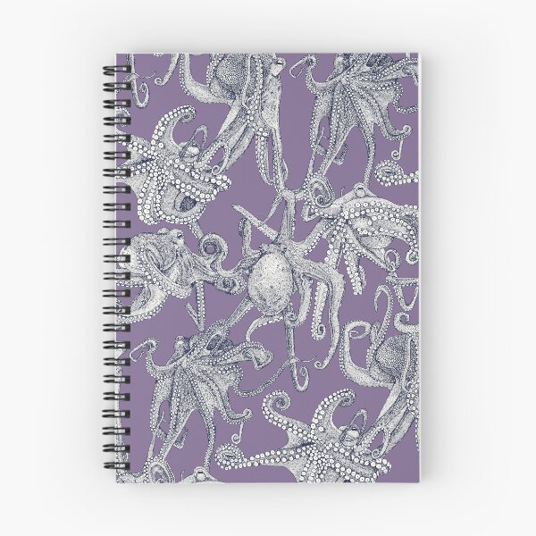 Item preview, just octopuses navy blue violet designed and sold by scrummy.