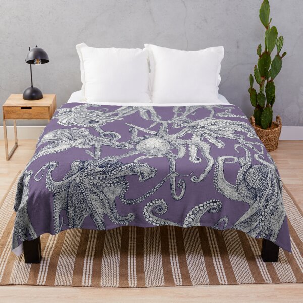 Item preview, just octopuses navy blue violet designed and sold by scrummy.
