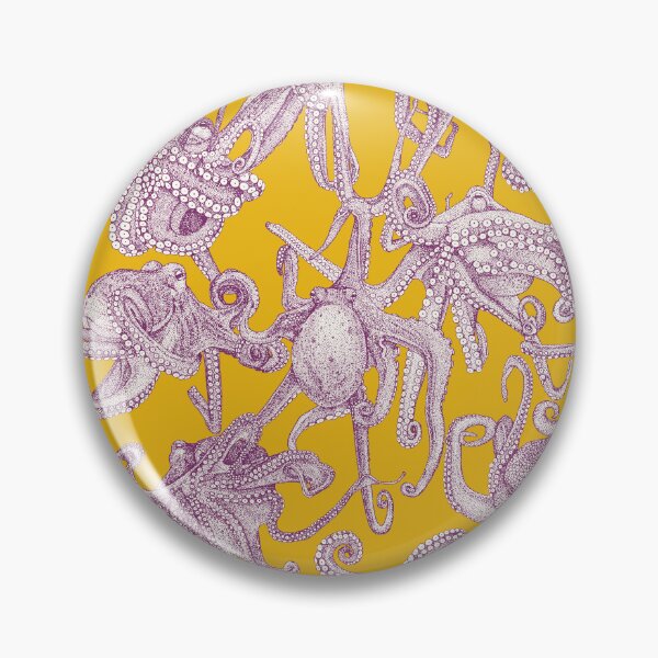 Item preview, just octopuses purple yellow designed and sold by scrummy.