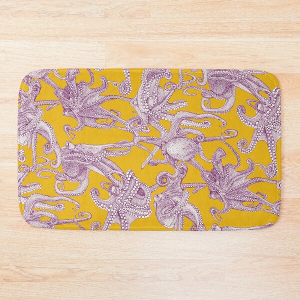 Item preview, just octopuses purple yellow designed and sold by scrummy.
