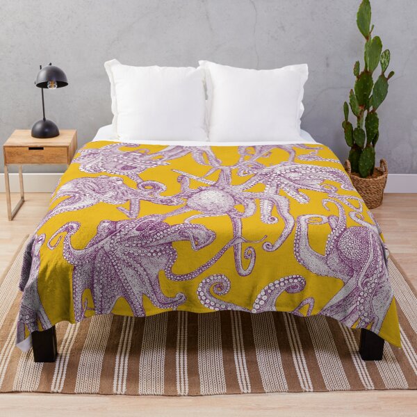 Item preview, just octopuses purple yellow designed and sold by scrummy.
