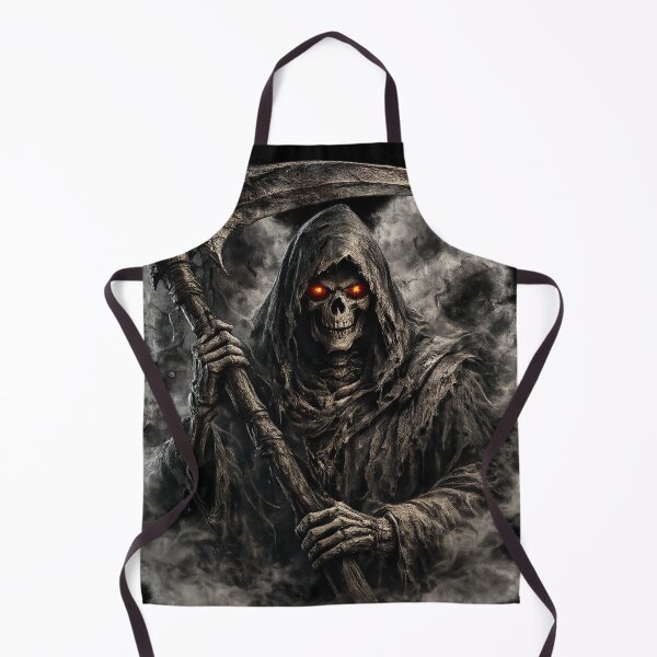 Item preview, Dark Grim Reaper Skeleton With Scythe Horror Fantasy Design designed and sold by SkeletonMood.