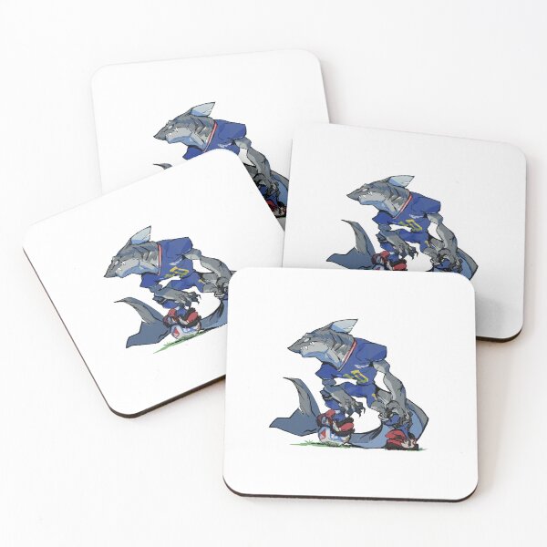 Item preview, Cape Verde Football Mascot - The Blue Shark designed and sold by Eslam-Aboshady.
