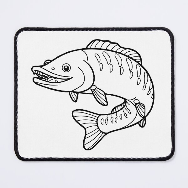 Item preview, Northern Pike Illustration designed and sold by ArtPer-design.