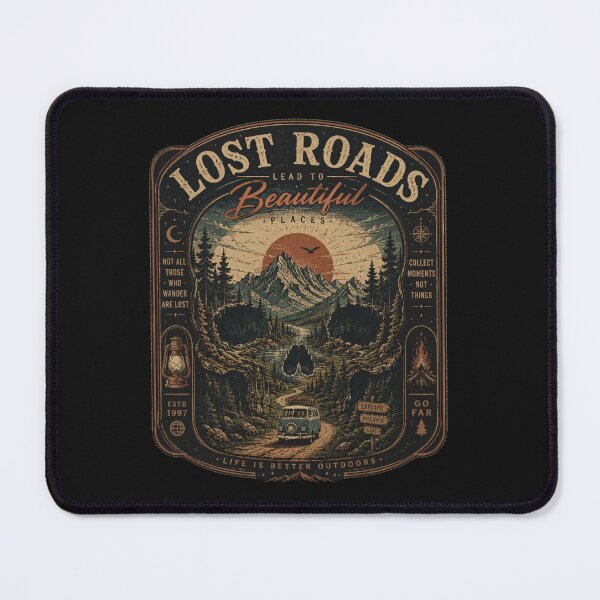 Item preview, Lost Roads Lead To Beautiful Places Skull designed and sold by 63Hotpeppers.