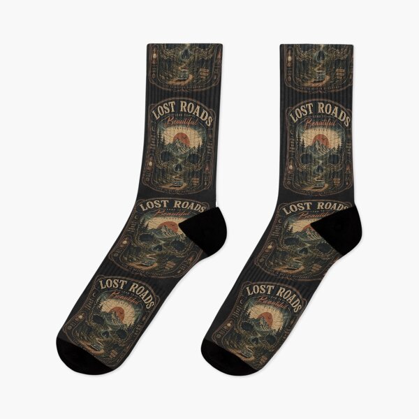 Item preview, Lost Roads Lead To Beautiful Places Skull designed and sold by 63Hotpeppers.