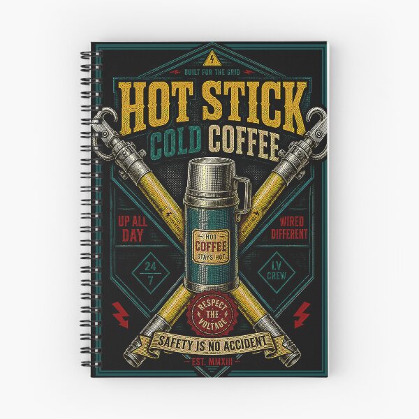 Item preview, Hot Stick Cold Coffee - powerline worker designed and sold by RoyalOrderGallery.