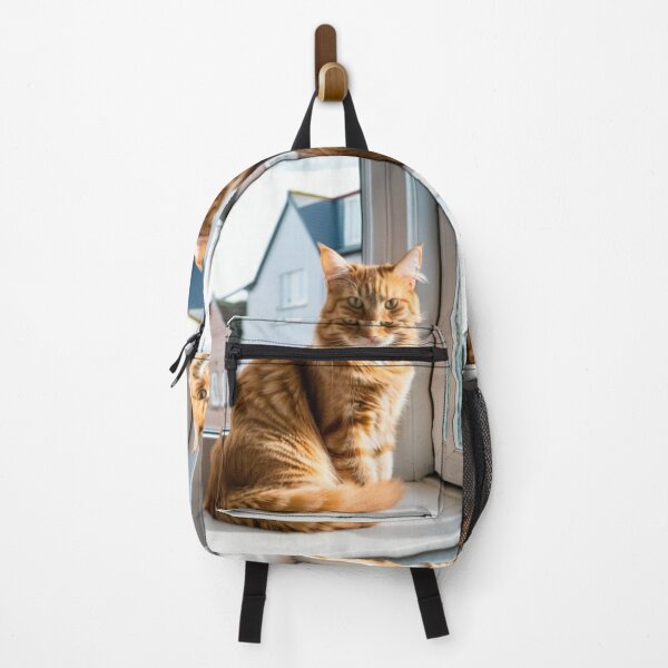 Item preview, Animals - Ginger Tabby Cat, Serene Contemplation at the Window designed and sold by World-Pets.