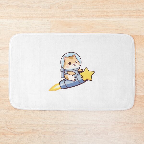 Item preview, Hamster Astronaut Sticker – Kawaii Space Rocket Animal Vinyl Decal for Galaxy Lovers designed and sold by Pandey14.