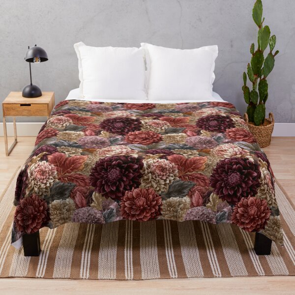 Item preview, Trendy Dahlias - Botanical Garden Pattern - Gifts For Girlfriend designed and sold by RoyalStarsPatts.
