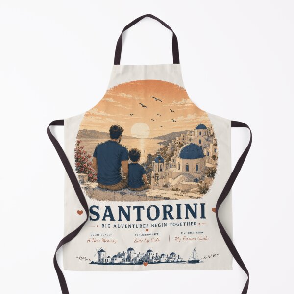 Item preview, Santorini Father Son Duo Big Adventures Begin Together designed and sold by BagFactoryUK.