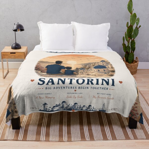 Item preview, Santorini Father Son Duo Big Adventures Begin Together designed and sold by BagFactoryUK.
