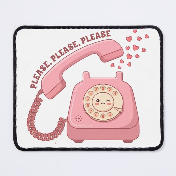 Item preview, Please Please Please Cute Retro Pink Telephone Sticker designed and sold by ctbrtn.