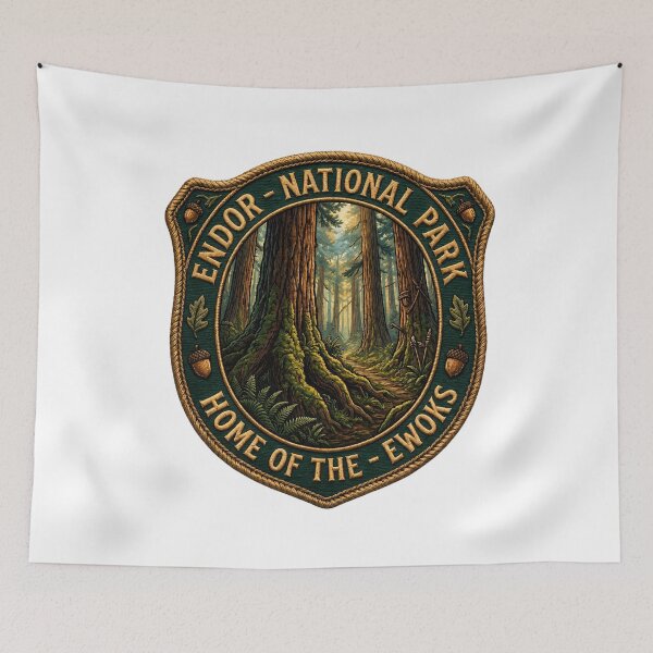 Item preview, Endor National Park: Home of the Ewoks designed and sold by FrontierCosmic.