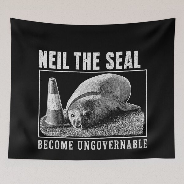 Item preview, Vintage Neil The Seal Become Ungovernable Shirt, Funny Animal Meme T-Shirt, Retro Tasmania Elephant Seal Graphic Tee, Streetwear Shirt designed and sold by LiuTiuuu.