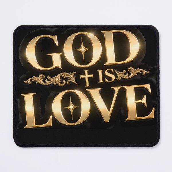Item preview, GOD IS LOVE | Luxury Gold Christian Typography | Faith Scripture Design designed and sold by KINGDOM GOLD STUDIO.