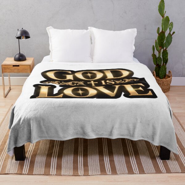 Item preview, GOD IS LOVE | Luxury Gold Christian Typography | Faith Scripture Design designed and sold by KINGDOM GOLD STUDIO.
