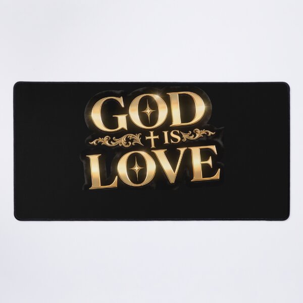 Item preview, GOD IS LOVE | Luxury Gold Christian Typography | Faith Scripture Design designed and sold by KINGDOM GOLD STUDIO.