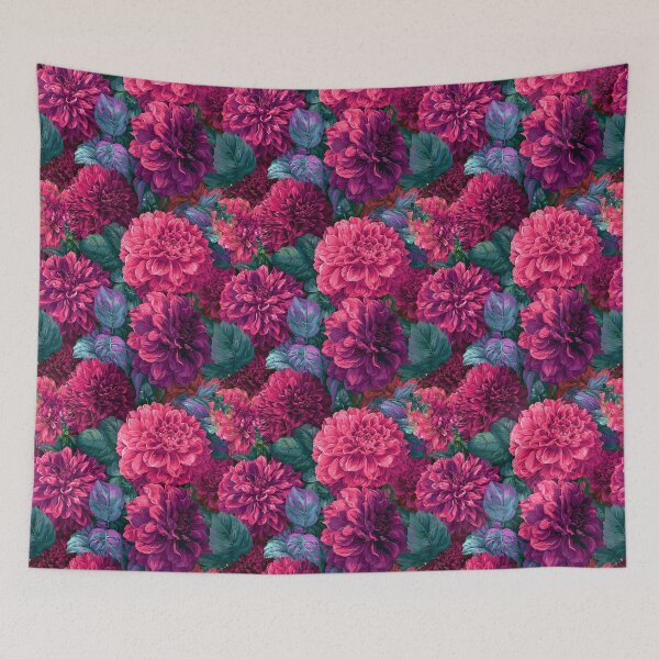 Item preview, Vibrant Dahlias  - Flower Bouquet Pattern  - Gifts For Girls designed and sold by RoyalStarsPatts.