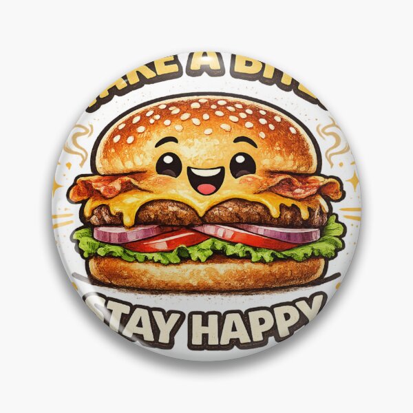 Item preview, Take A Bite Stay Happy: Wellness Happiness Motivation Design designed and sold by irfanshikh.