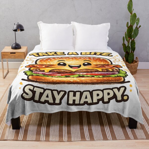 Item preview, Take A Bite Stay Happy: Wellness Happiness Motivation Design designed and sold by irfanshikh.