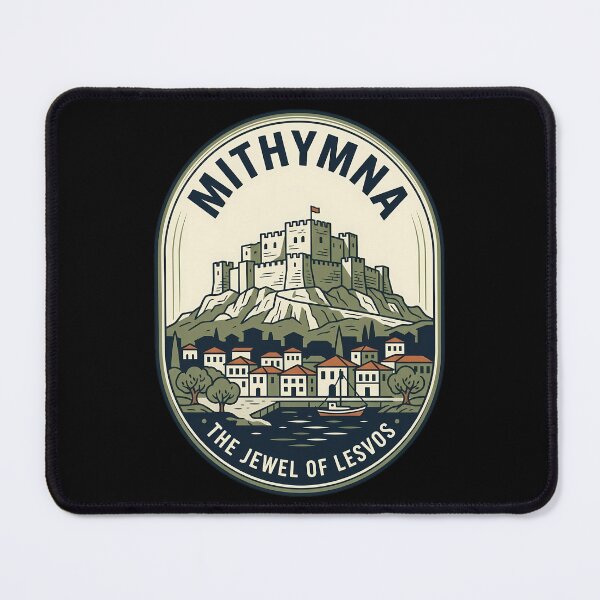 Item preview, Mithymna Molyvos Castle Vintage Travel Emblem designed and sold by k3rstman1.