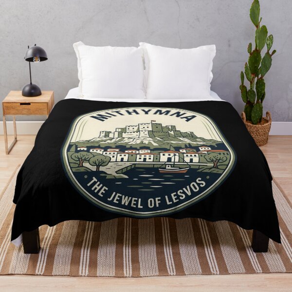 Item preview, Mithymna Molyvos Castle Vintage Travel Emblem designed and sold by k3rstman1.