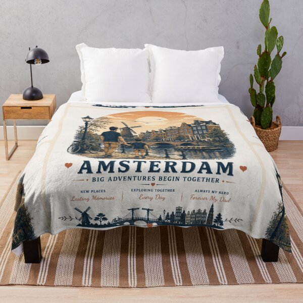 Item preview, Amsterdam Father Son Duo Big Adventures Begin Together designed and sold by BagFactoryUK.
