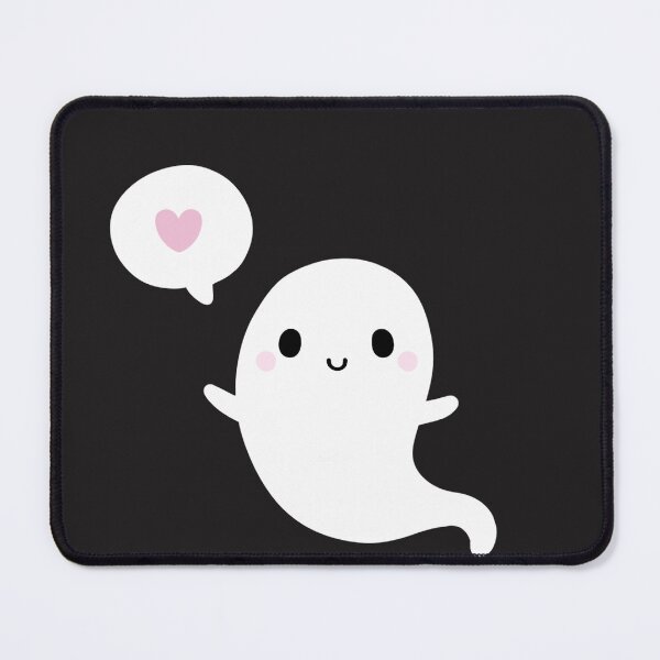 Item preview, Cute Ghost with Heart Speech Bubble Kawaii designed and sold by SeraphSensei.