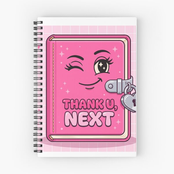 Item preview, Thank U Next Cute Pink Diary Journal Sticker designed and sold by ctbrtn.